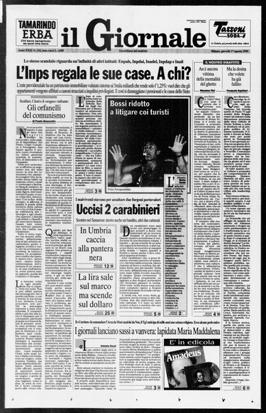 Il giornale : quotidiano del mattino